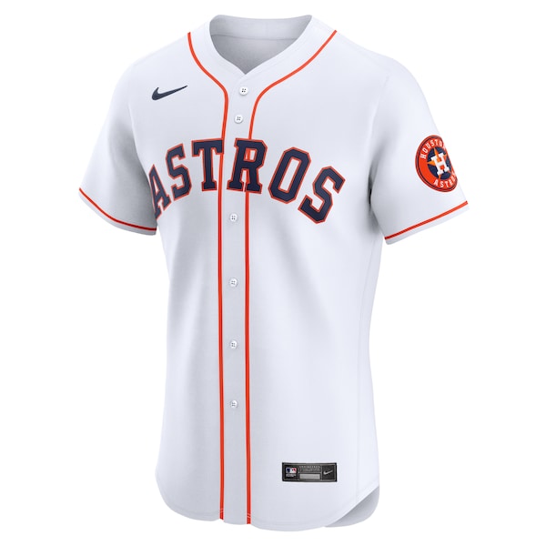 Houston Astros Nike Home Elite Jersey - White - Image 2