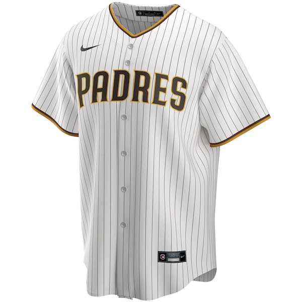 San Diego Padres Nike Youth Replica Custom Jersey - White - Image 2