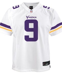 Alternative view of J.J. McCarthy Minnesota Vikings Nike Youth Game Jersey - White