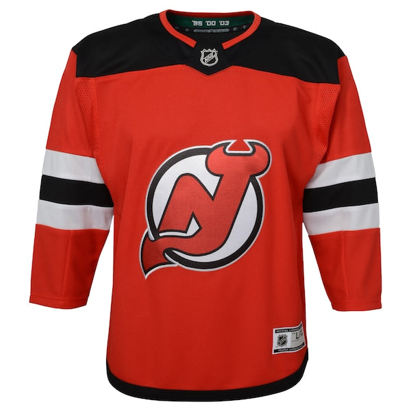 New Jersey Devils Youth Home Premier Blank Jersey - Red - Image 2