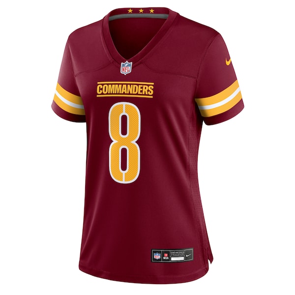 Marcus Mariota Washington Commanders Nike Women's Team Game Jersey - Burgundy - Image 2