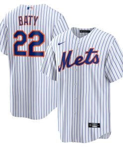 Brett Baty New York Mets Nike Replica Player Jersey - White