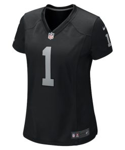 Alternative view of Ashton Jeanty Las Vegas Raiders Nike Women's 2025 NFL Draft First Round Pick  Team Game Jersey - Black