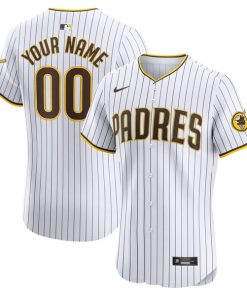 San Diego Padres Nike Home Elite Custom Jersey - White