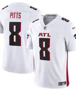 Alternative view of Kyle Pitts Atlanta Falcons Nike Vapor F.U.S.E. Limited Jersey - White/Black/Red