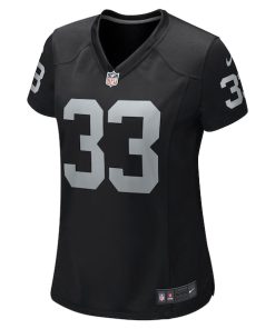 Alternative view of Roderic Teamer Las Vegas Raiders Nike Women's Game Jersey - Black
