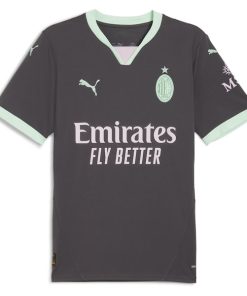 Alternative view of Christian Pulisic AC Milan Puma 2024/25 Third Replica Player Jersey - Charcoal