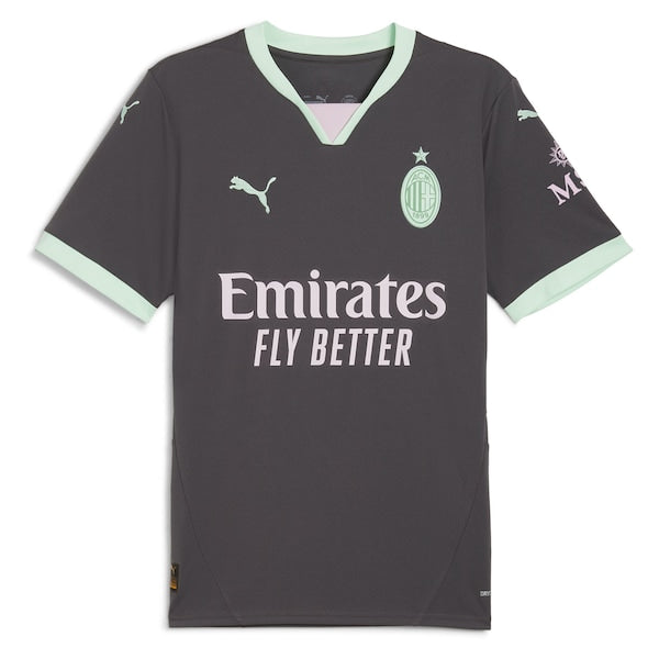 Christian Pulisic AC Milan Puma 2024/25 Third Replica Player Jersey - Charcoal - Image 2