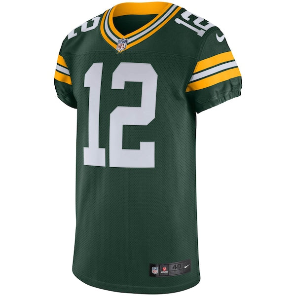 Aaron Rodgers Green Bay Packers Nike Vapor Elite Jersey - Green/White - Image 3