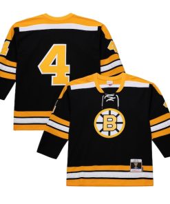 Bobby Orr Boston Bruins  Big & Tall 1971/72 Blue Line 2.0 Jersey - Black