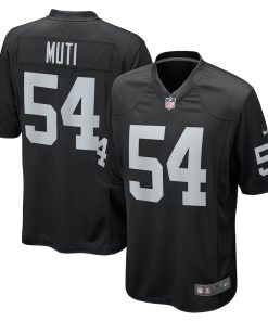Netane Muti Las Vegas Raiders Nike Team Game Jersey -  Black