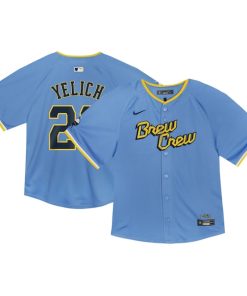 Christian Yelich Milwaukee Brewers Nike Toddler City Connect Limited Player Jersey - Powder Blue