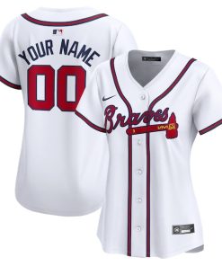 Atlanta Braves Nike Women's Home Limited Custom Jersey - White