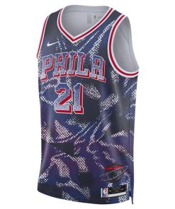 Alternative view of Joel Embiid Philadelphia 76ers Nike Unisex 2025 Select Series Swingman Player Jersey - Navy