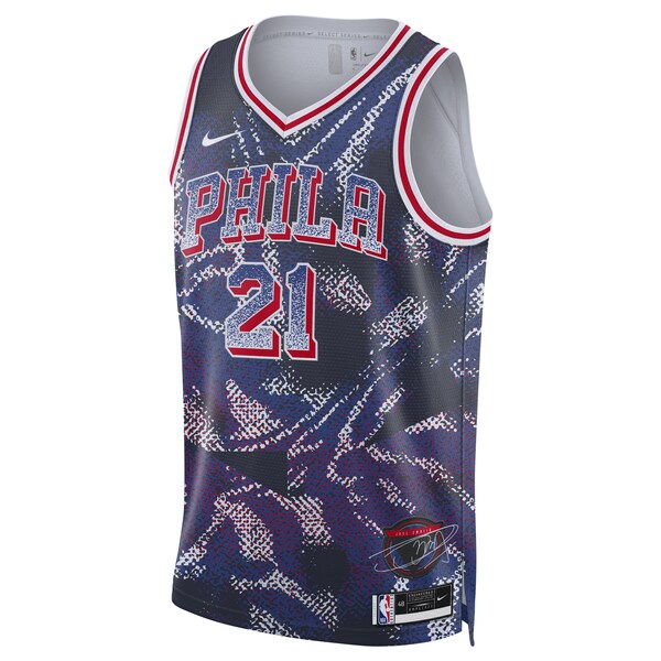 Joel Embiid Philadelphia 76ers Nike Unisex 2025 Select Series Swingman Player Jersey - Navy - Image 2