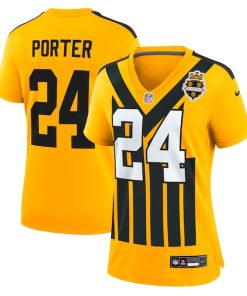 Joey Porter Jr. Pittsburgh Steelers Nike Women's Alternate 1933 Throwback Game Jersey - Gold
