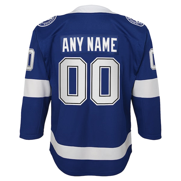 Tampa Bay Lightning Youth Home Custom Premier Jersey - Blue - Image 3