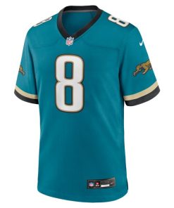Alternative view of Mark Brunell Jacksonville Jaguars Nike Prowler Throwback Retired Player Game Jersey - Teal