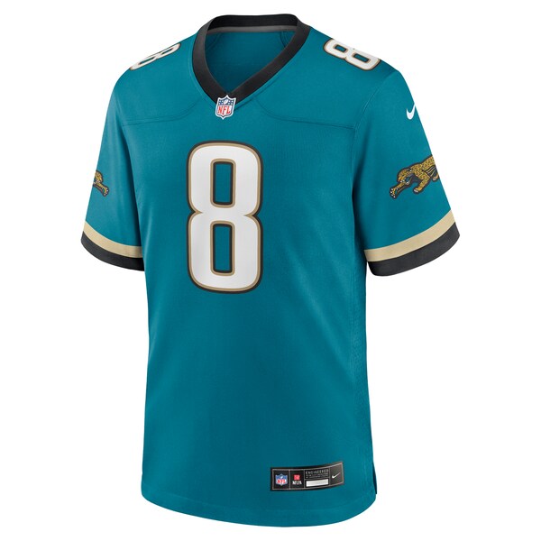 Mark Brunell Jacksonville Jaguars Nike Prowler Throwback Retired Player Game Jersey - Teal - Image 2