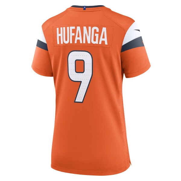 Talanoa Hufanga Denver Broncos Nike Women's Team Game Jersey - Orange - Image 7