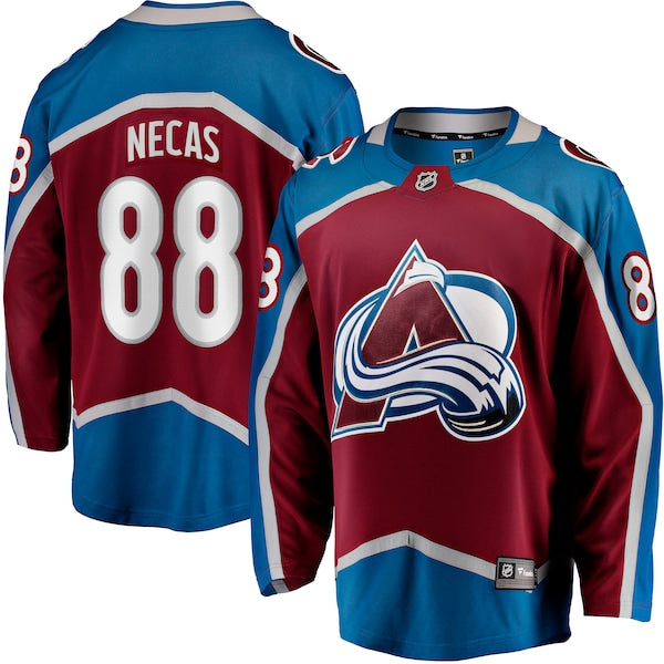 Martin Necas Colorado Avalanche Breakaway Player Jersey - Burgundy