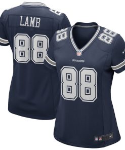 Alternative view of CeeDee Lamb Dallas Cowboys Nike Women's 2nd Alternate Game Jersey - White/Navy