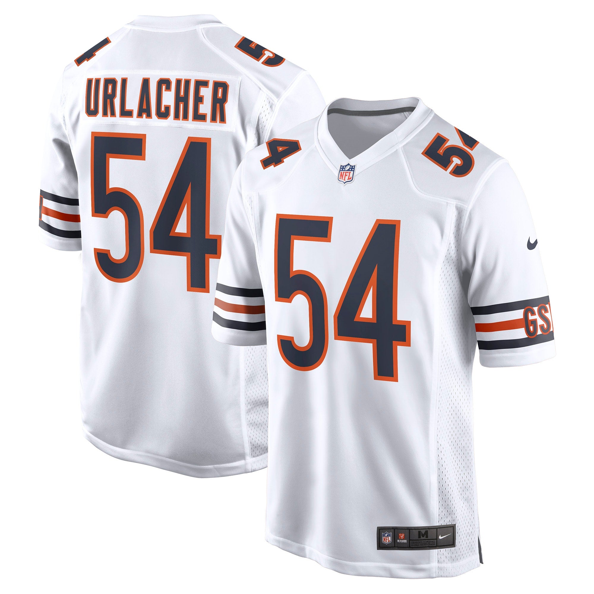 Brian Urlacher Chicago Bears Nike Game Retired Player Jersey - Navy/Orange/White - Image 6