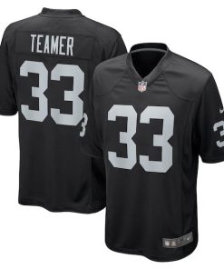 Roderic Teamer Las Vegas Raiders Nike Game Jersey - Black