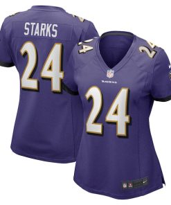 Malaki Starks Baltimore Ravens Nike Women's Team Game Jersey -  Purple