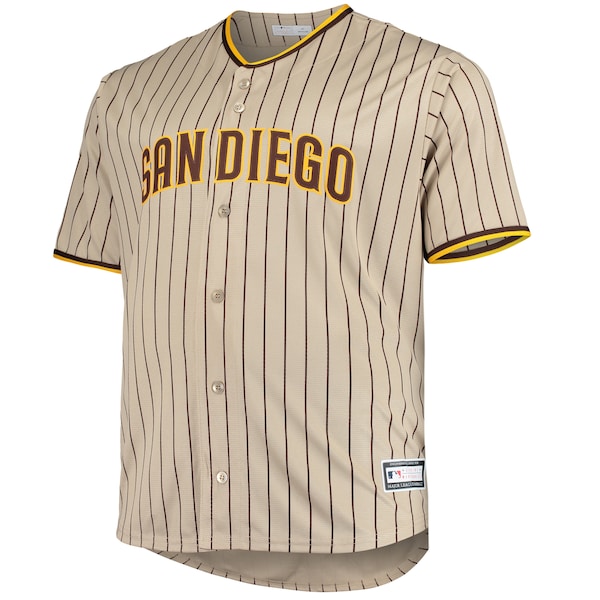 Fernando Tatis Jr. San Diego Padres Big & Tall Replica Player Jersey - Sand/Brown/White - Image 2