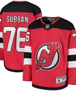 P.K. Subban New Jersey Devils Youth Home Premier Player Jersey - Red
