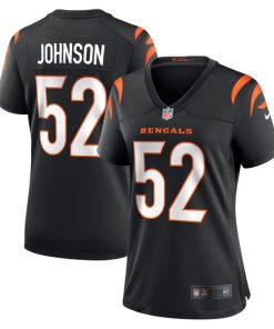 Alternative view of Cedric Johnson Cincinnati Bengals Nike Women's  Game Jersey -  Black