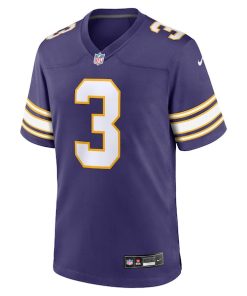 Alternative view of Jordan Addison Minnesota Vikings Nike Classic Player Game Jersey - Purple