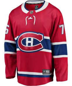 Alternative view of Zack Bolduc Montreal Canadiens  Home Breakaway Jersey - Red