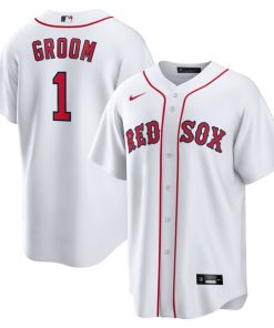 Boston Red Sox Nike #1 Groom Home Replica Jersey - White