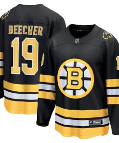 John Beecher Boston Bruins  Home Breakaway Player Jersey - Black