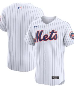 New York Mets Nike Home Elite Jersey - White