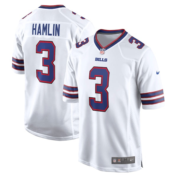Damar Hamlin Buffalo Bills Nike Game Jersey - White/Royal - Image 2