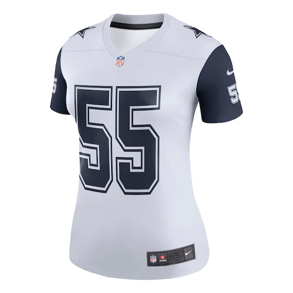 Leighton Vander Esch Dallas Cowboys Nike Women's Color Rush Legend Player Jersey - White/Navy - Image 3