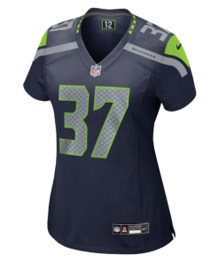 Alternative view of Maxen Hook Seattle Seahawks Nike Women's Team Game Jersey -  College Navy
