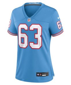 Alternative view of Mike Munchak Tennessee Titans Nike Women's Oilers Throwback Retired Player Game Jersey - Light Blue