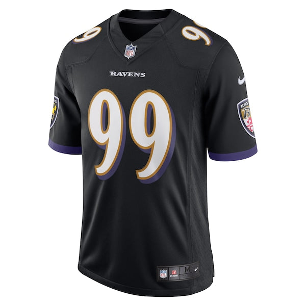Odafe Oweh Baltimore Ravens Nike Vapor Limited Jersey - Black/Purple - Image 3