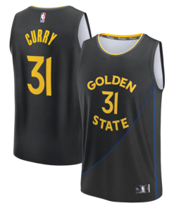 Seth Curry Golden State Warriors  Fast Break Replica Player Jersey - Statement Edition - Black