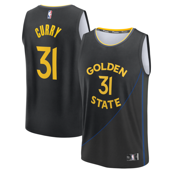 Seth Curry Golden State Warriors Fast Break Replica Player Jersey - Statement Edition - Black