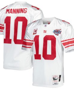 Eli Manning New York Giants 2007 Authentic Throwback Retired Player Jersey - White