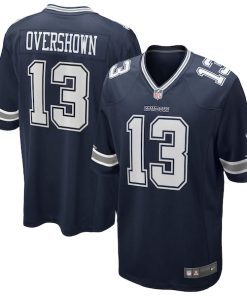 Alternative view of DeMarvion Overshown Dallas Cowboys Nike Game Jersey - Navy/White