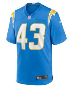 Alternative view of Troy Dye Los Angeles Chargers Nike  Game Jersey -  Powder Blue
