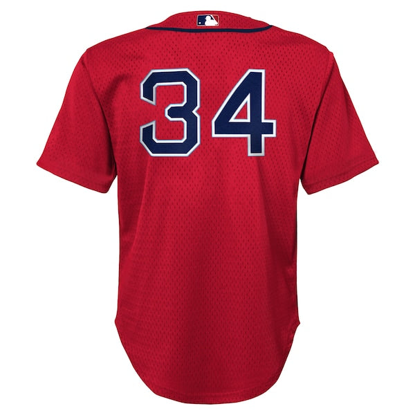 David Ortiz Boston Red Sox Toddler Cooperstown Collection?Mesh Batting Practice Jersey - Red - Image 3