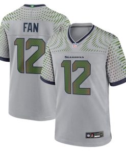 12s Seattle Seahawks Nike 2025 Rivalries Collection Game Jersey - Wolf Gray