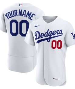 Los Angeles Dodgers Nike Home Authentic Custom Jersey - White